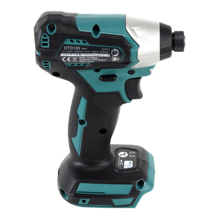 Makita DTD 155 SF1J-R akumulatorowy klucz udarowy 18V 140Nm bezszczotkowy + 1x akumulator 3.0 Ah + ładowarka + RHINO