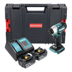 Makita DTD 155 SFJ-R akumulatorowy klucz udarowy 18V 140Nm bezszczotkowy + 2x akumulator 3,0 Ah + ładowarka + RHINO