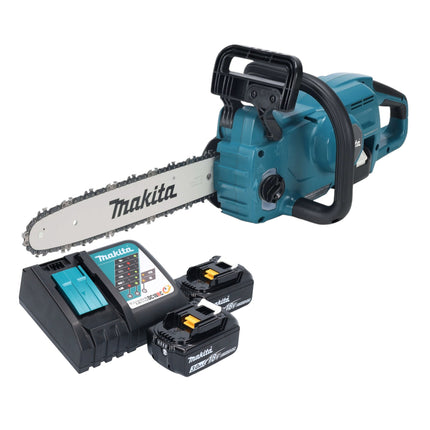 Makita DUC 357 RF2X3 akumulatorowa pilarka łańcuchowa 18 V 35 cm bezszczotkowa + 2x akumulator 3,0 Ah + ładowarka