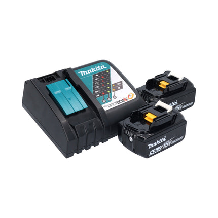 Makita DUC 357 RT2X3 akumulatorowa pilarka łańcuchowa 18 V 35 cm bezszczotkowa + 2x akumulator 5,0 Ah + ładowarka