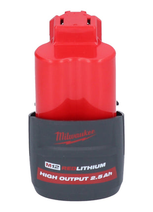 Coupe-tube en acier inoxydable sur batterie Milwaukee M12 PCSS-251C 12 V 12 - 28 mm + 1x batterie 2,5 Ah + étui - sans chargeur