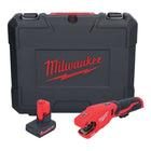 Milwaukee M12 PCSS-501C Akku Edelstahl Rohrabschneider 12 V 12 - 28 mm + 1x Akku 5,0 Ah + Koffer - ohne Ladegerät