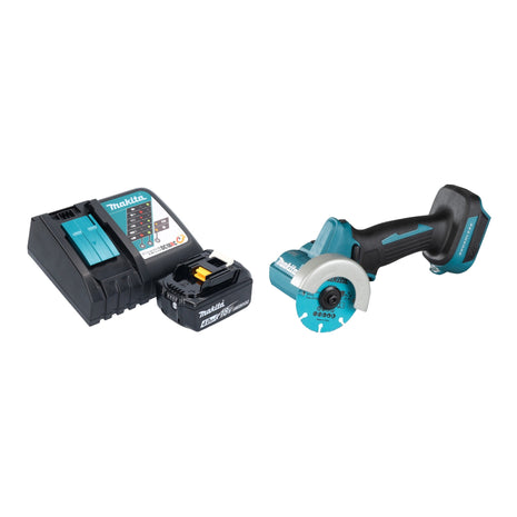 Amoladora angular a batería Makita DMC 300 RM1 18 V 76 mm sin escobillas + 1x batería 4,0 Ah + cargador