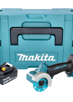 Makita DMC 300 F1J akumulatorowa szlifierka kątowa 18 V 76 mm bezszczotkowa + 1x akumulator 3,0 Ah + Makpac - bez ładowarki