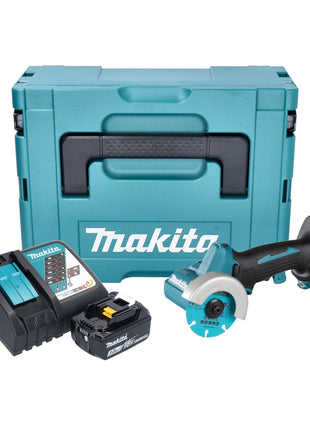 Makita DMC 300 RF1J akumulatorowa szlifierka kątowa 18 V 76 mm bezszczotkowa + 1x akumulator 3,0 Ah + ładowarka + Makpac