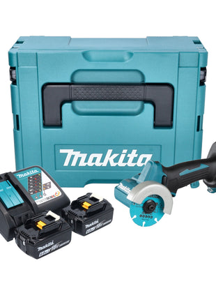 Makita DMC 300 RGJ akumulatorowa szlifierka kątowa 18 V 76 mm bezszczotkowa + 2x akumulator 6,0 Ah + ładowarka + Makpac