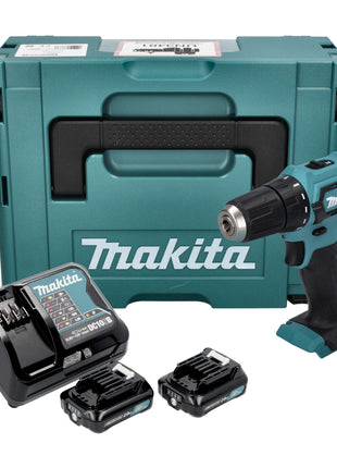 Taladro atornillador inalámbrico Makita DF 333 DSAJ 12 V máx. 30 Nm + 2 baterías 2,0 Ah + cargador + Makpac