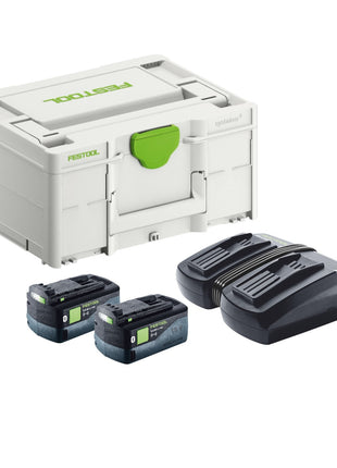 Festool Energy Set SYS 18V 2x5.0/TCL 6 DUO ( 577707 ) 2x akumulator 5.0 Ah + ładowarka TCL 6 DUO + Systainer