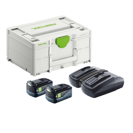 Festool Energie-Set SYS 18V 2x5,0/TCL 6 DUO ( 577707 ) 2x Akku 5,0 Ah + TCL 6 DUO Ladegerät + Systainer