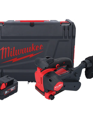 Milwaukee M18 FBTS75-501X Akku Bandschleifer 18 V 75 x 457 mm Brushless + 1x Akku 5,0 Ah + HD Box - ohne Ladegerät