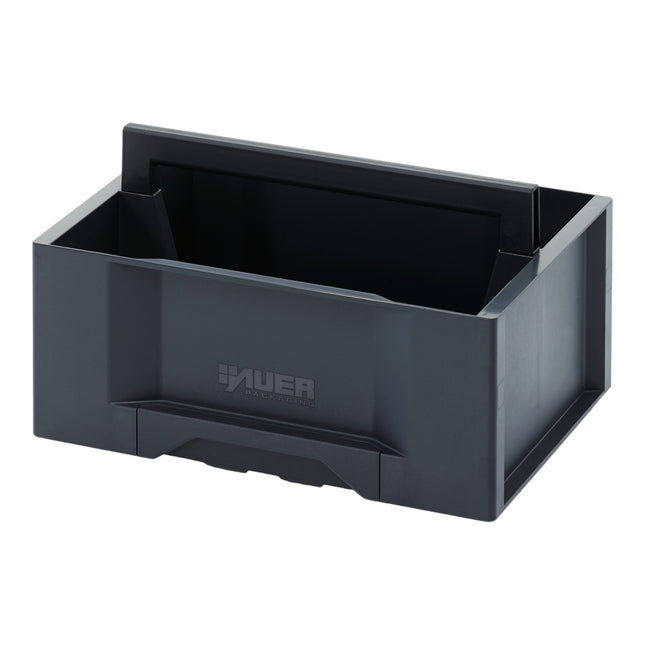 Walizka narzędziowa AUER Basic 400 x 300 x 230 mm szara ( TB W 4316 F1 ) otwarta z uchwytem