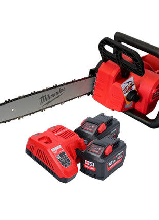 Milwaukee M18 FCHS-122 Akku Kettensäge 18 V 40 cm Brushless + 2x Akku 12,0 Ah + Ladegerät