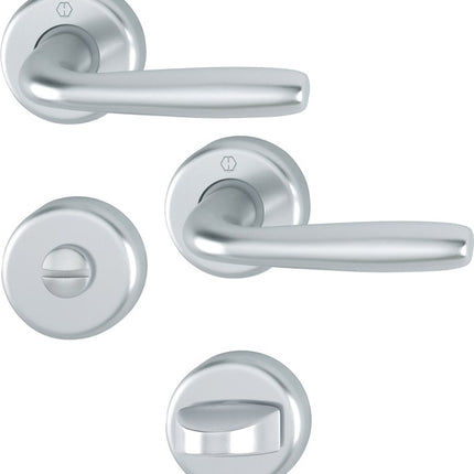 Zestaw róż HOPPE Maribor 1766/17KV/17KVS Aluminium F1 ( 3000203146 )