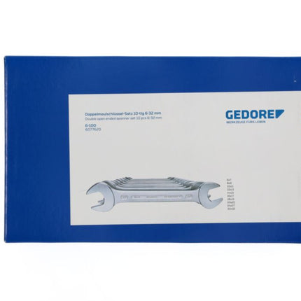 Zestaw podwójnych kluczy płasko-oczkowych GEDORE 6-100 10-częściowy SW6-32 mm ( 4000770220 )