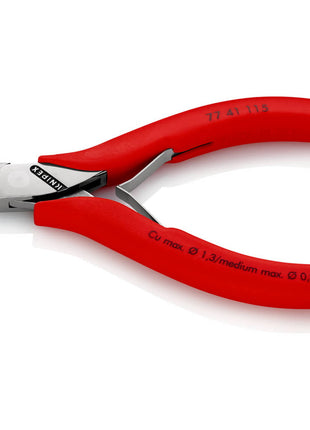 KNIPEX Elektronik-Seitenschneider Länge 115 mm Form 2 ( 4000810487 )