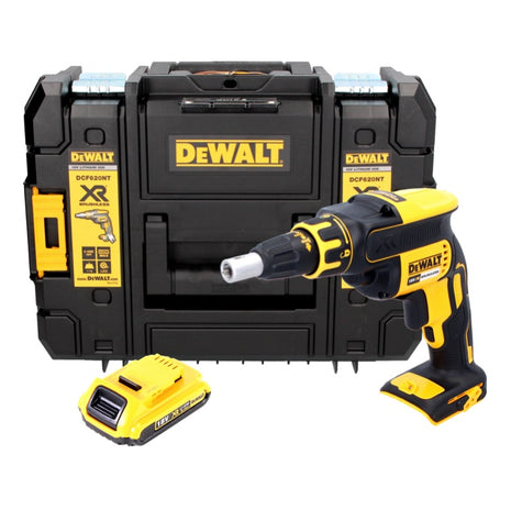 DeWalt DCF 620 NT Akku Trockenbauschrauber 18 V 30 Nm Brushless + 1x Akku 2,0 Ah + TSTAK - ohne Ladegerät - Toolbrothers