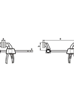 Zacisk jednoręczny BESSEY EZ szerokość mocowania 300 mm ( 4000831642 )