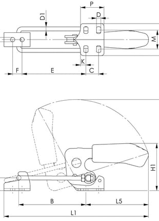 AMF Verschlussspanner Nr. 6848H Größe 3 ( 4123682300 )