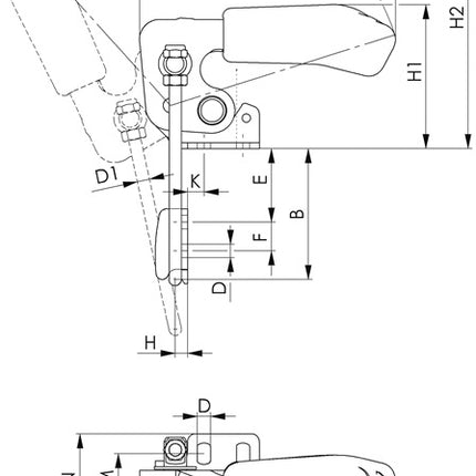 AMF Verschlussspanner Nr. 6848V Größe 4 ( 4123683400 )
