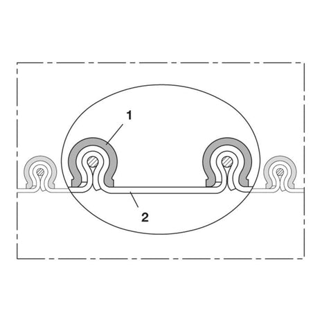 NORRES wąż ssący i dmuchawy CP VITON(R) 459 EC Ø wewnętrzna 125-127 mm ( 4501401308 )