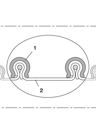 NORRES wąż ssący i dmuchawy CP VITON(R) 459 EC Ø wewnętrzna 200-203 mm ( 4501401310 )