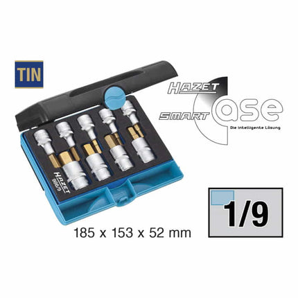 Zestaw kluczy nasadowych HAZET 986/9 / 986/9 N 9-częściowy ( 8000466925 )