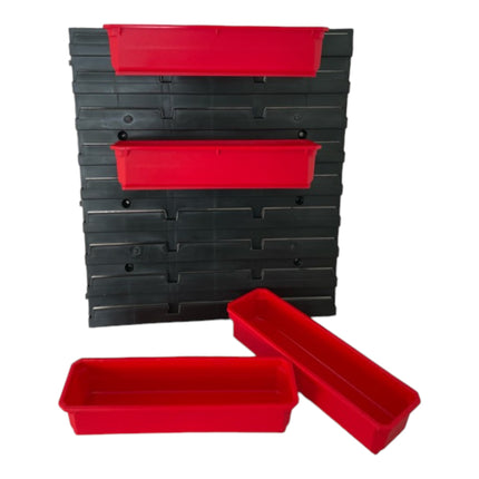 Zestaw pojemników systemowych Qbrick nr 4 Ściana warsztatowa 39 x 35 cm z 4 pojemnikami do PRO Organizer 100 Expert / 200 Expert / PRO Drawer 3