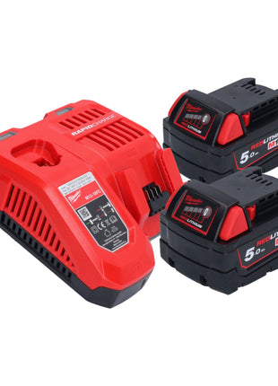 Batidora de batería Milwaukee M18 FPM-502X 18 V 20 l sin escobillas + 2x baterías 5.0 Ah + cargador + caja HD