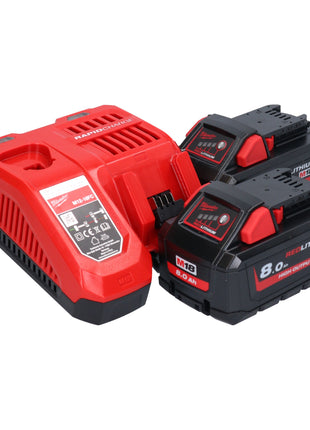 Milwaukee M18 FPM-802X Akku Rührgerät 18 V 20 l Brushless + 2x Akku 8,0 Ah + Ladegerät + HD Box