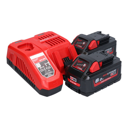 Milwaukee M18 FPM-802X mikser akumulatorowy 18 V 20 l bezszczotkowy + 2x akumulator 8,0 Ah + ładowarka + skrzynka HD