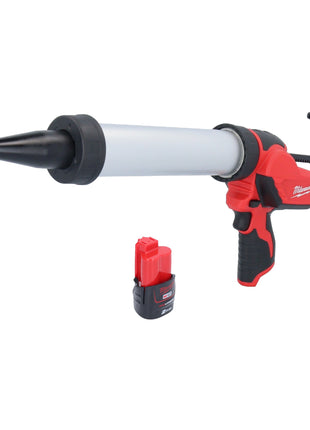 Milwaukee M12 PCG/400A-201 Akumulatorowy pistolet na kartusze 12 V 400 ml + 1x akumulator 2,0 Ah - bez ładowarki