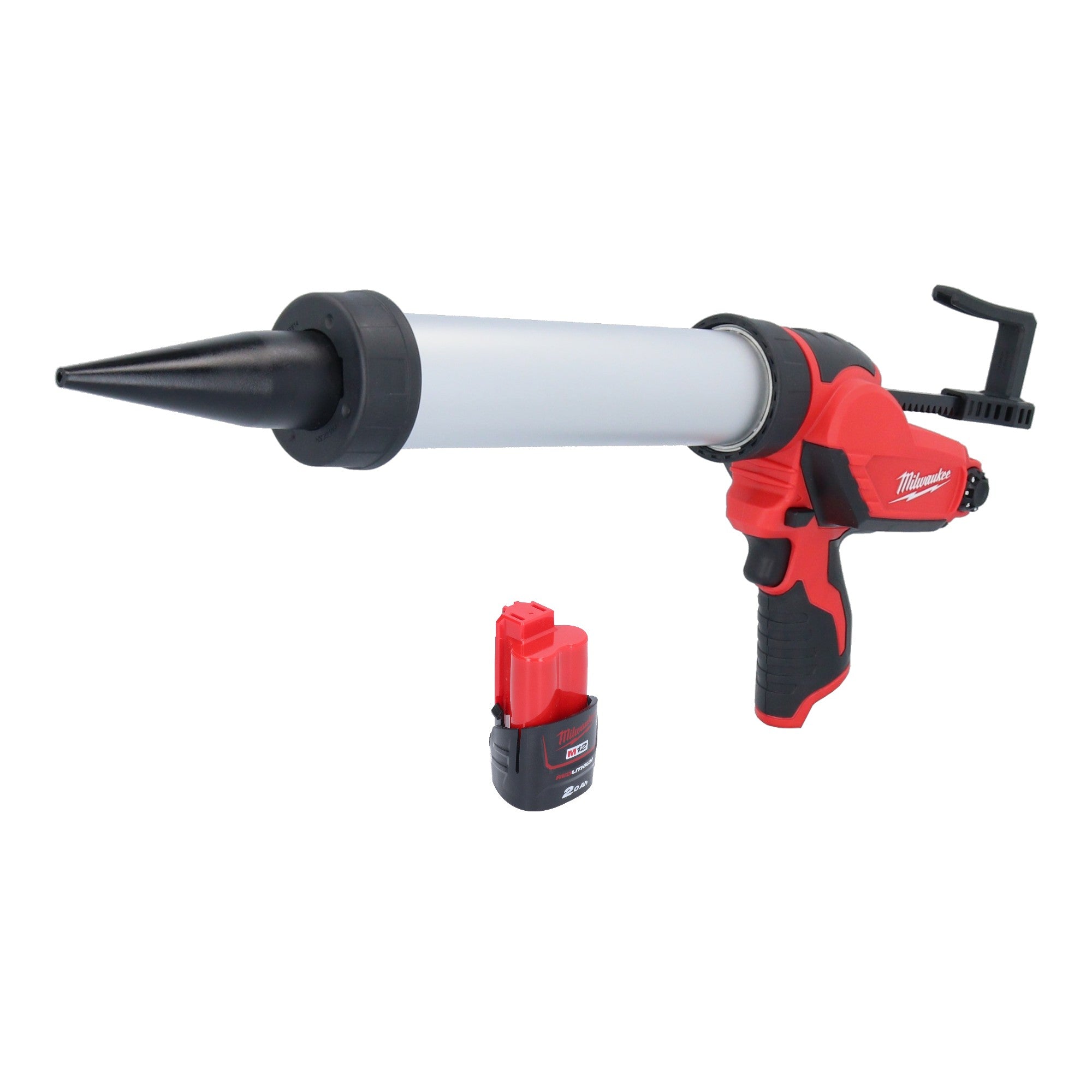 Milwaukee M12 PCG 400A 201 Akku Kartuschenpistole 12 V 400 ml 1x Akku 2 0 Ah ohne Ladegeraet 0 - toolbrothers