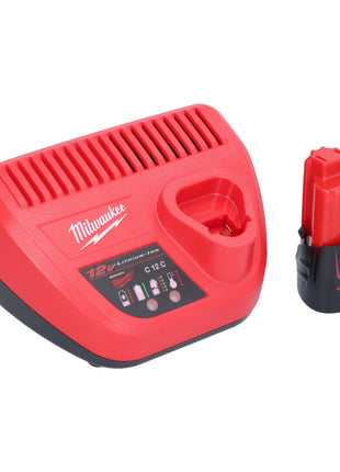 Pistola de cartuchos a batería Milwaukee M12 PCG/400A-301 12 V 400 ml + 1x batería 3,0 Ah + cargador