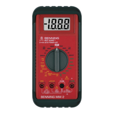 BENNING Multimeter MM 2 0,1 mV-750 V AC, 0,1 mV-1000 V DC ( 4000828865 )