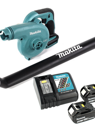 Makita DUB 183 RM 18 V Akku Gebläse + 2x BL 1840 B 4,0 Ah Akku + DC 18 RC Schnellladegerät - Toolbrothers