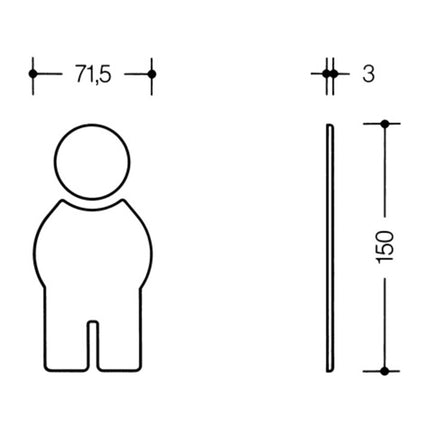 HEWI Symbol man 801.91.010 Kolor poliamidu nr 99 ( 3000206433 )