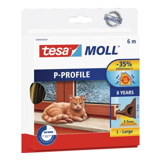 TESA okno/drzwi molle tesamoll(R) 5390 W9mmxH5.5mmxL6m ( 3000265155 )