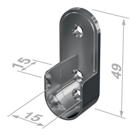 PG Schrankrohrlager 11121 Zinkdruckguss vernickelt ( 3000282766 )