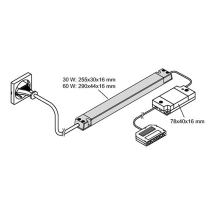 L&S Emotion 1-kanałowe sterowanie radiowe Frankfurt 230 V 12 V ( 3000550074 )