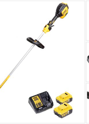 Dewalt DCM 561 P2 Akku Rasentrimmer 18V Brushless + 2x Akku 5,0Ah + Ladegerät - Toolbrothers