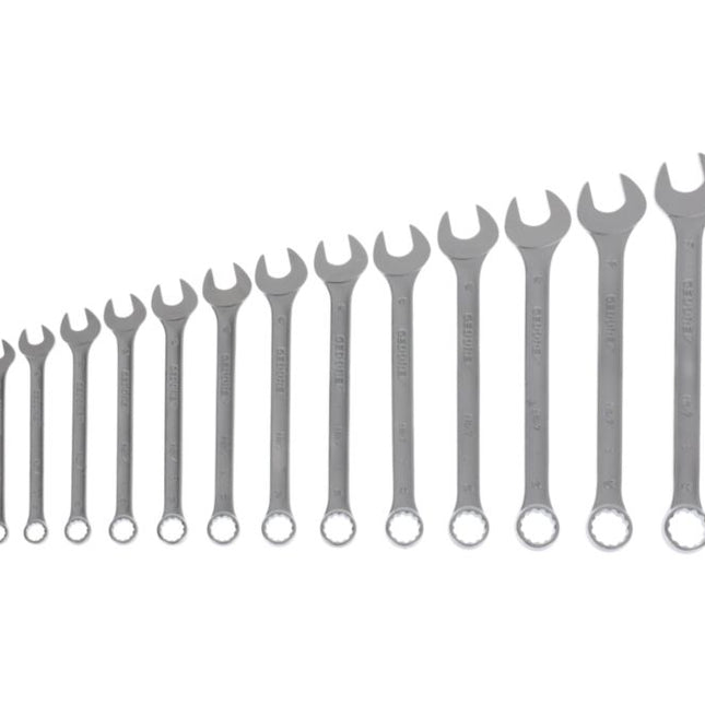 GEDORE Zestaw kluczy płasko-oczkowych 7-017 17-częściowy szerokość klucza 6-22 mm ( 4000770296 )