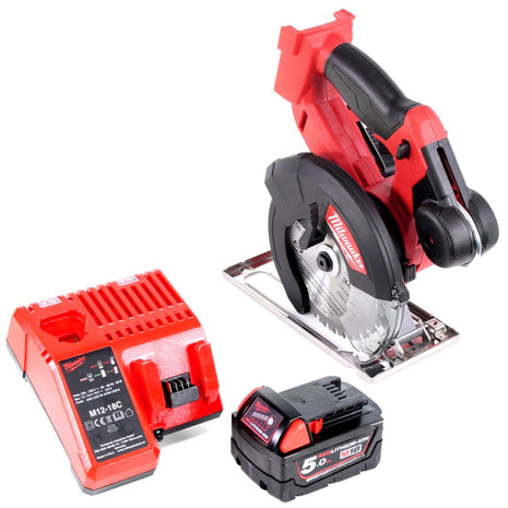 Milwaukee M18 FMCS 501C 18V 150 mm Akku Metallkreissäge + 1x Akku 5,0Ah + Ladegerät - Toolbrothers