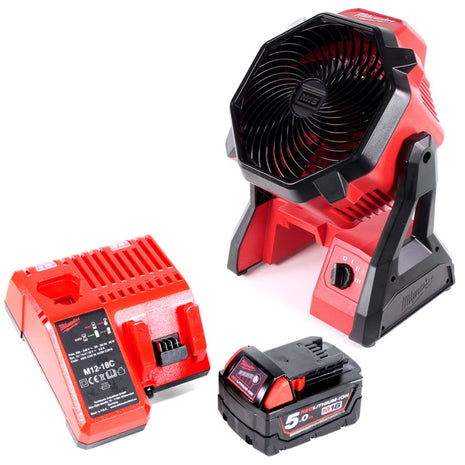 Milwaukee M18 AF 501C 18V Akku Ventilator + 1x Akku 5,0Ah + Ladegerät - Toolbrothers