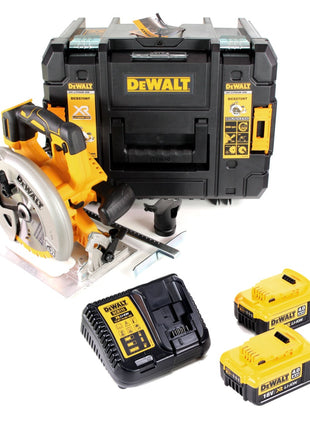 Dewalt DCS 570 M2 Akku Hand Kreissäge 18V 184 mm Brushless + 2x Akku 4,0Ah + Ladegerät + TSTAK - Toolbrothers