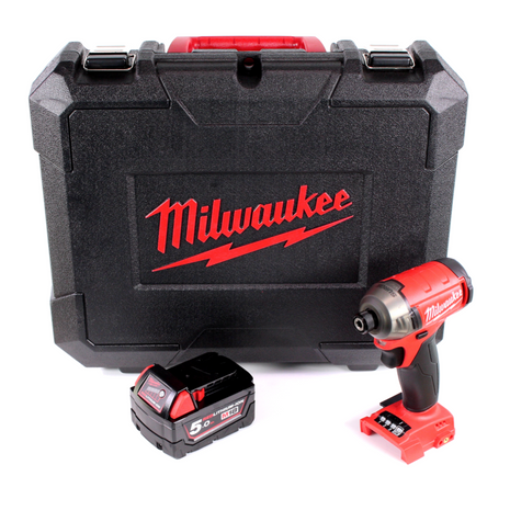 Milwaukee M18 FQID 501 18 V 1/4" Brushless Li-Ion Akku Schlagschrauber SURGE  im Werkzeugkoffer + 1x M18 B5 5,0 Ah Akku - Toolbrothers