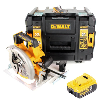 Dewalt DCS 570 NT Akku Handkreissäge 18V 64mm Brushless + 1x Akku 5,0Ah + TSTAK - ohne Ladegerät - Toolbrothers