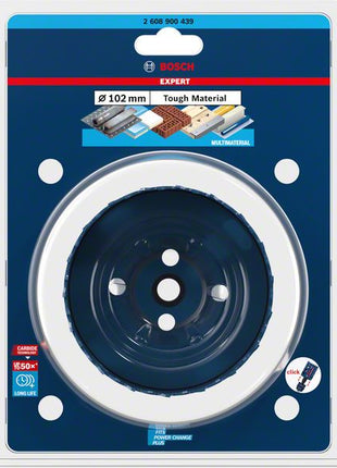 Sierra perforadora BOSCH Expert Sierra para materiales resistentes diámetro 102 mm profundidad de corte 60 mm (4000800259)