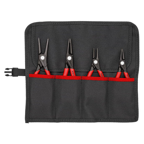 Juego de alicates para arandelas de precisión KNIPEX, 4 piezas en bolsa enrollable (4000810642)