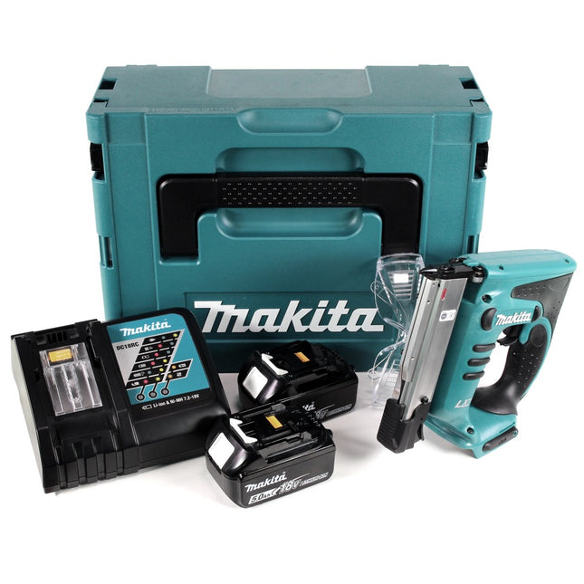 Makita DPT 351 RTJ 18 V Li-Ion Akku Pintacker im Makpac + 2 x 5,0 Ah Akku + Ladegerät - Toolbrothers