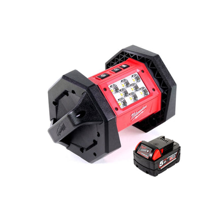 Milwaukee M18 AL-501 Akku LED Flutstrahler mit 1100 Lumen + 1x 5,0 Ah Akku - Toolbrothers